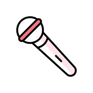 mikrofon, web basit illüstrasyon