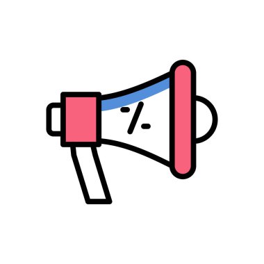 megaphone modern icon, vector illustration