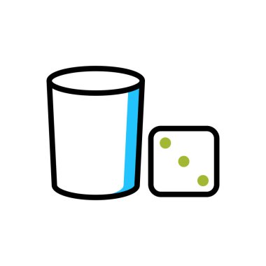 zar simgesi, web basit illüstrasyon