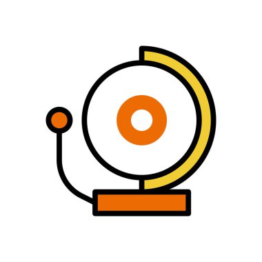 Boks çanı simgesi, web basit illüstrasyon