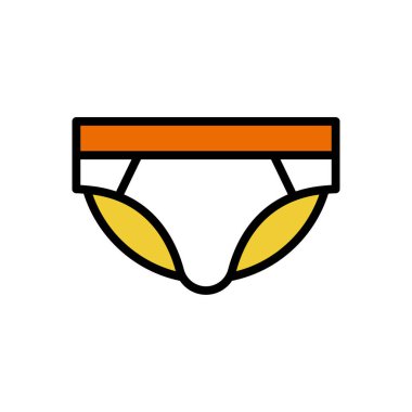 iç çamaşırı simgesi, web basit illüstrasyon