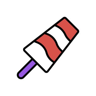 dondurma ikonu vektör illüstrasyonu   