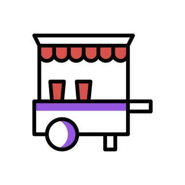 oyalama simgesi, web basit illüstrasyonu