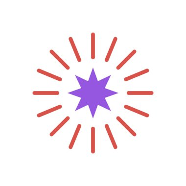 yıldız simgesi, ağ basit illüstrasyon