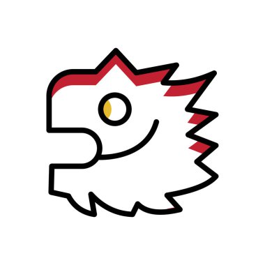 ejderha, ağ basit illüstrasyon