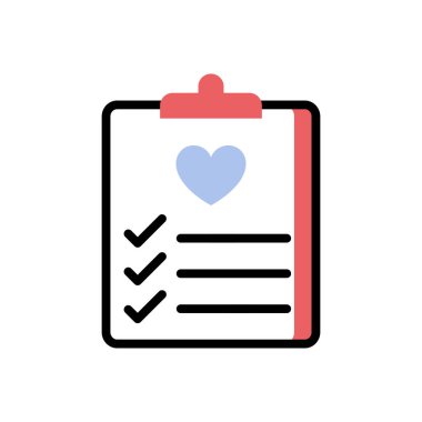 checklist modern icon, vector illustration 