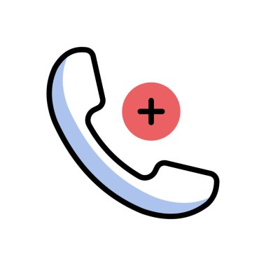 acil durum simgesi vektör illüstrasyonu   