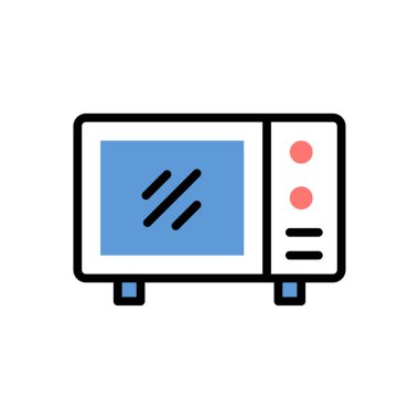 mikrodalga simge vektör çizim   