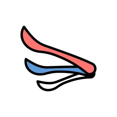 kaşık simgesi, ağ basit illüstrasyon