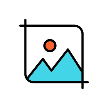 resim ikonu vektör illüstrasyonu   