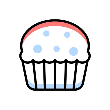 Çörek modern simgesi, vektör illüstrasyonu