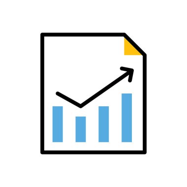 Grafik modern simge, vektör illüstrasyonu