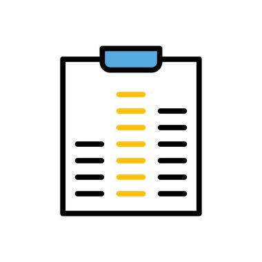 data düz simgesi, vektör illüstrasyonu 