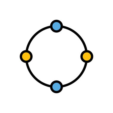 Ağ düz simgesini, vektör çizim 