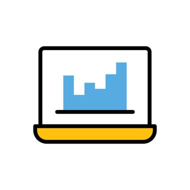 Grafik modern simge, vektör illüstrasyonu