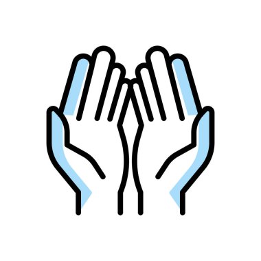 Simge vektör çizim dua   