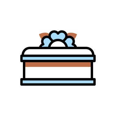 tabut simgesi vektör illüstrasyonu   