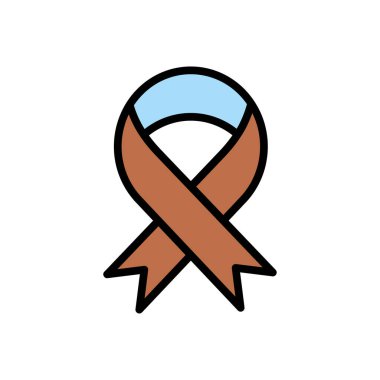 kurdele simgesi vektör illüstrasyonu   