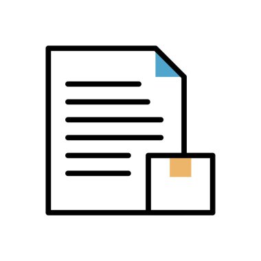 document modern icon, vector illustration