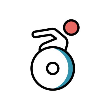 racing flat icon, vector illustration 