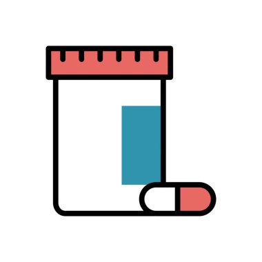 hapları düz simgesi, vektör çizim 