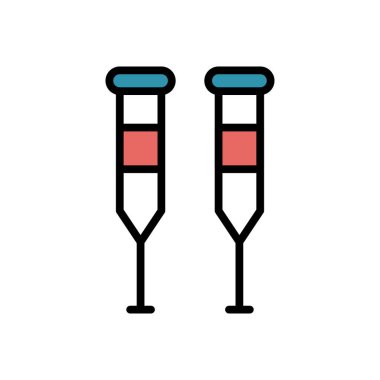 walker  flat icon, vector illustration 