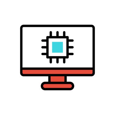 LCD modern icon, vector illustration