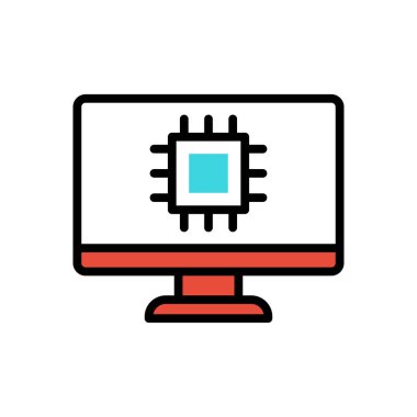 LCD modern icon, vector illustration