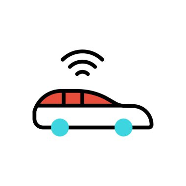 araba simgesi vektör illüstrasyonu   