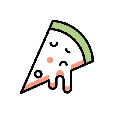 pizza vector illustration icon background 