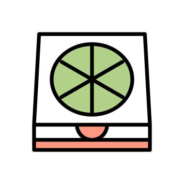 pizza vector illustration icon background 