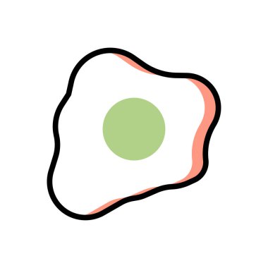 omelet vector illustration icon background 