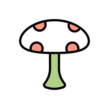 mushroom vector illustration icon background 
