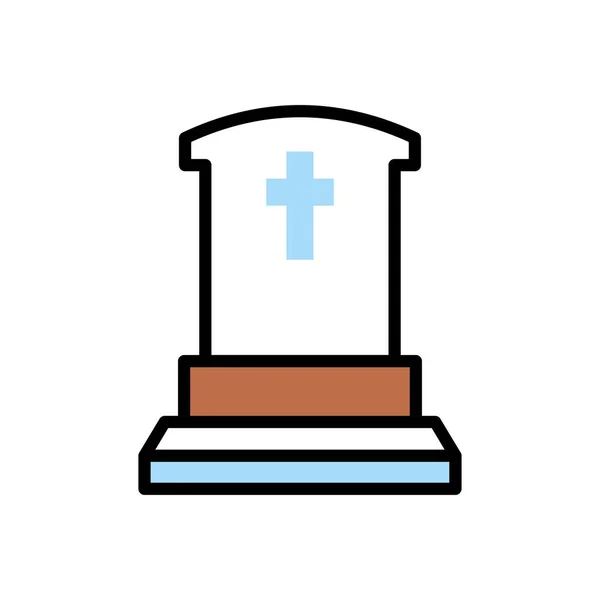 Tombstone icon vector illustration — Illustration Tombstone Icon Vector Illustration — Stock Vector