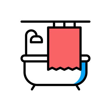 bath tub vector illustration icon background 