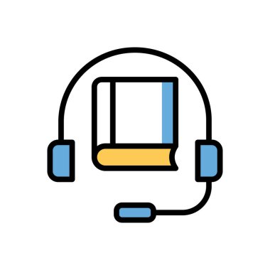 headphones modern icon, vector illustration