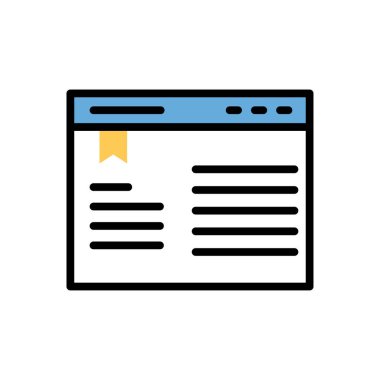 webpage modern icon, vector illustration 