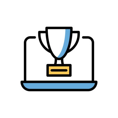 trophy vector illustration icon background 