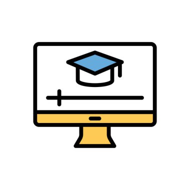 online  vector illustration icon background 