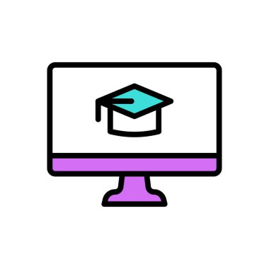 online vector illustration icon background 