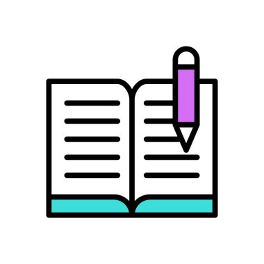 notebook vector illustration icon background 