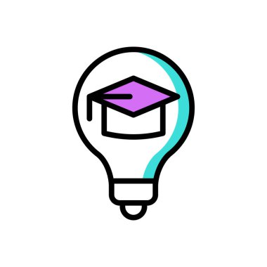 Fikir modern simgesi, vektör illüstrasyonu