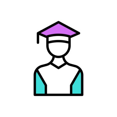 student vector illustration icon background 