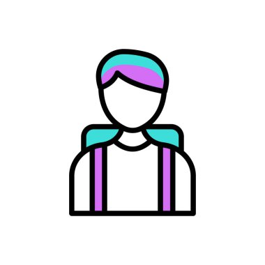 student vector illustration icon background 