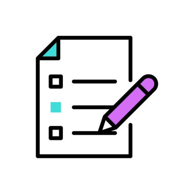 exam vector illustration icon background 