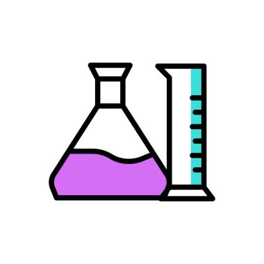 beaker vector illustration icon background 
