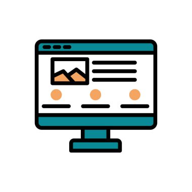 monitor vector illustration icon background 