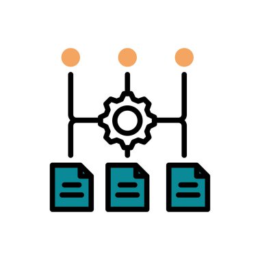 setting vector illustration icon background 