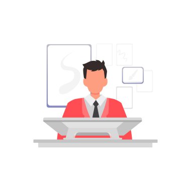 Çocuk evden çalışıyor..