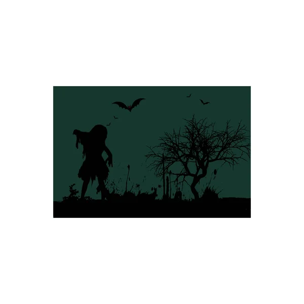 Les Zombies Sont Morts Peur — Image vectorielle
